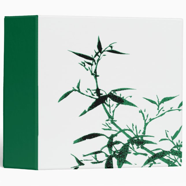 Green Bamboo Avery Binder (Front/Spine)