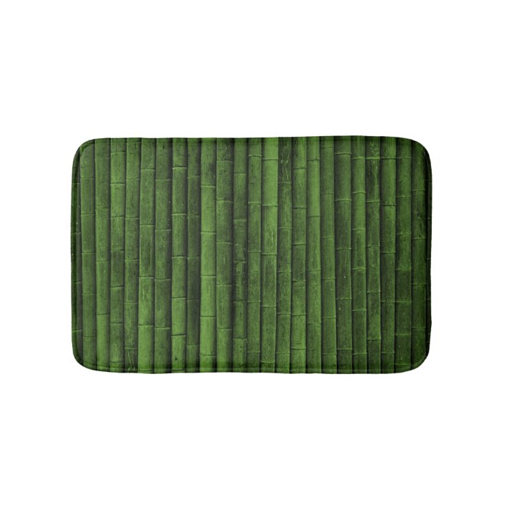 Green Bamboo Bathroom Mat Zazzle