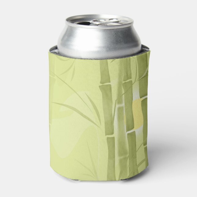 Green bamboo can cooler (Can Front)