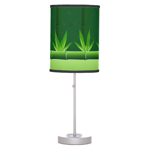 Green Bamboo Lamp