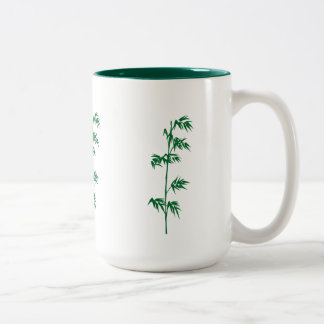 Green bamboo mug