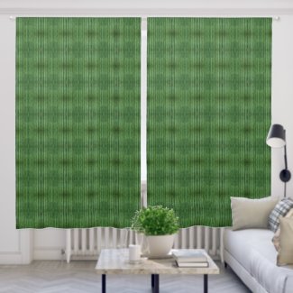 Green Bamboo Patterned Drapes Curtains