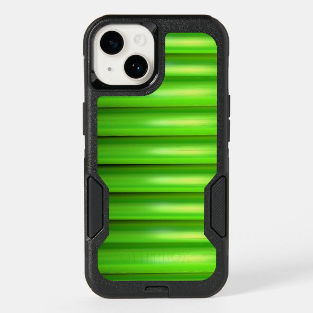 green bamboo picture  otterbox iPhone case (Back)