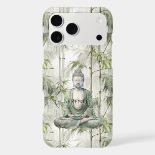 Green Bamboo Serenity Buddha iPhone 17 Pro Max Case