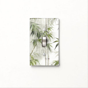 Green Bamboo Serenity Light Switch Cover