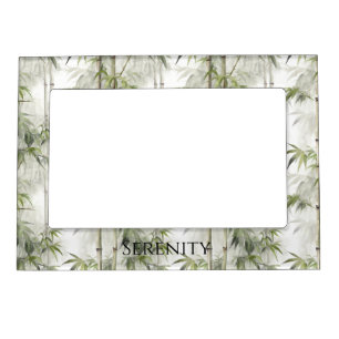 Green Bamboo Serenity  Magnetic Frame