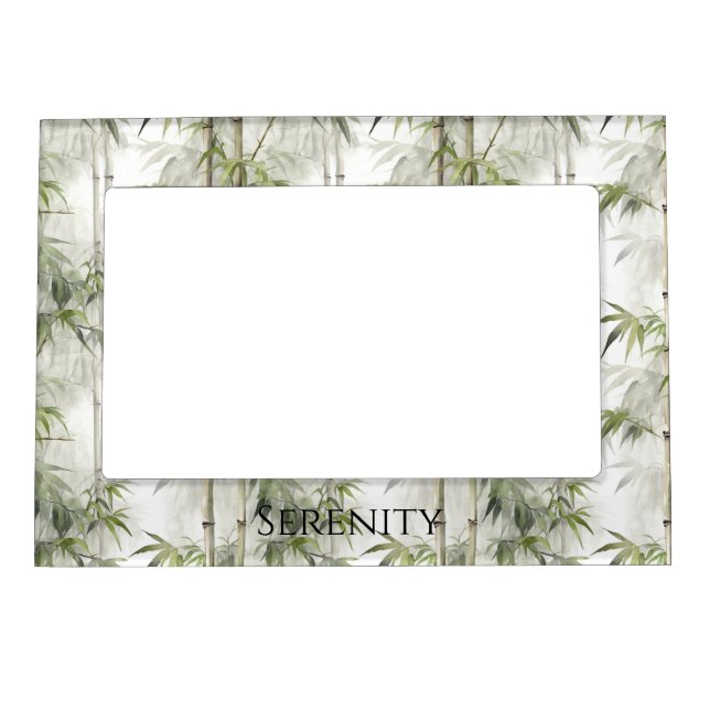 Green Bamboo Serenity  Magnetic Frame (Front)