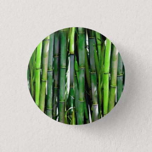 Green Bamboo Stalks Nature Photography Button