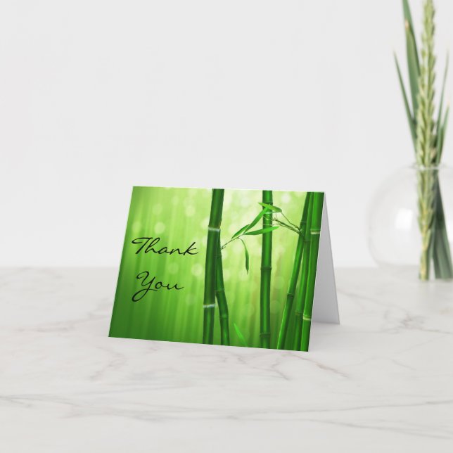 Green Bamboo Thank You (Front)