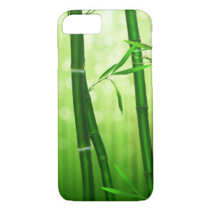 Green Bamboo With Pale Bokeh Lights In The Back iPhone 8/7 Case