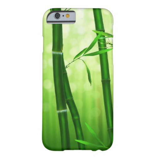 Green Bamboo With Pale Bokeh Lights In The Back Barely There iPhone 6 Case