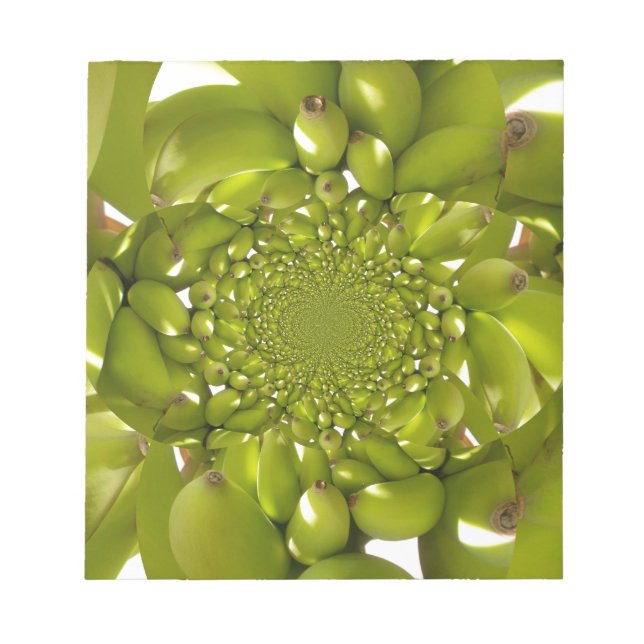 Green Banana Kaleidoscope Art Print/Graphic Notepad (Front)