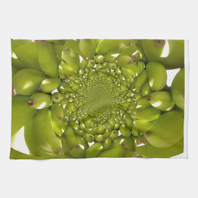 Green Banana Kaleidoscope Art Print/Graphic Towel (Horizontal)