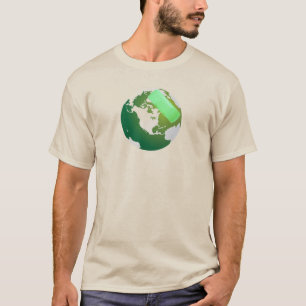 Green Bandaided Earth T-Shirt