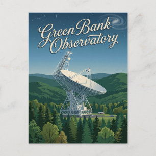 Green Bank Observatory West Virginia Postcard