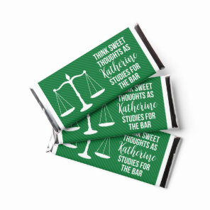Green Bar Exam Law School Candy Wrappers
