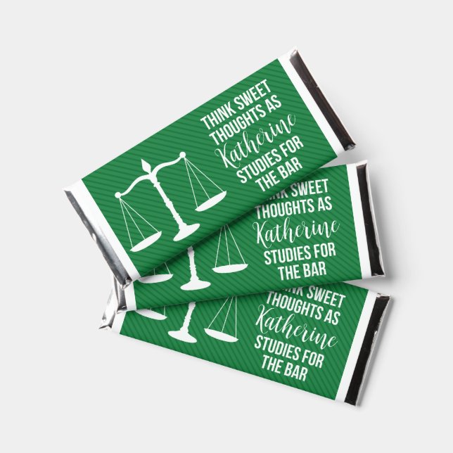 Green Bar Exam Law School Candy Wrappers (Front)