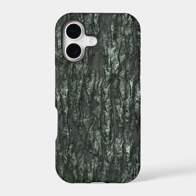 Green Bark Camo Iphone Case (Back)