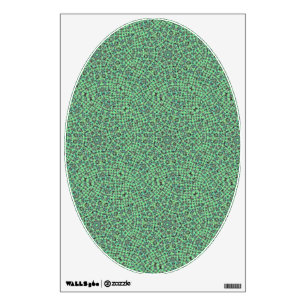Green Basket Weave - Art for Your Toilet Seat Wall Sticker