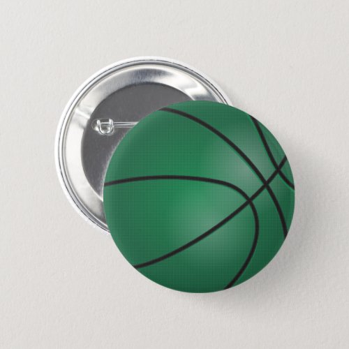 Green Basketball Button