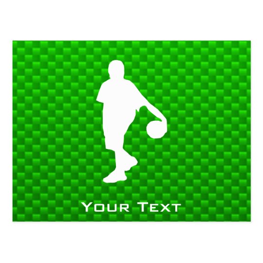 Green Basketball Postcard
