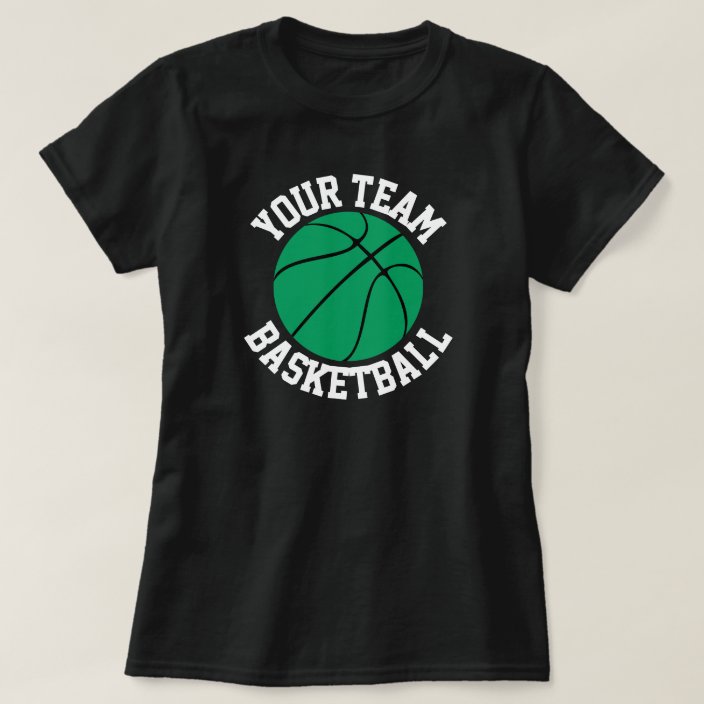 Green Basketball Team, Player, Number Womens Shirt