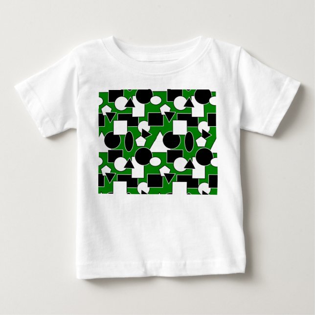 Green Bauhaus Collage  Baby T-Shirt (Front)