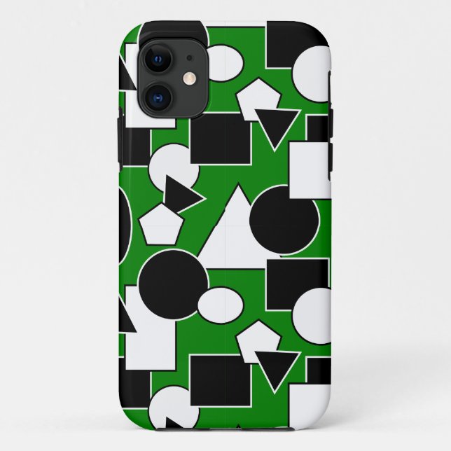 Green Bauhaus Collage  Case-Mate iPhone Case (Back)