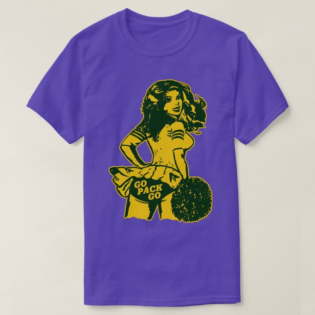 Green Bay Cheerleader T-Shirt (Design Front)
