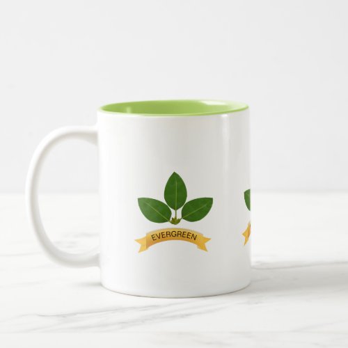 Green bay Leaves Two_Tone Coffee Mug