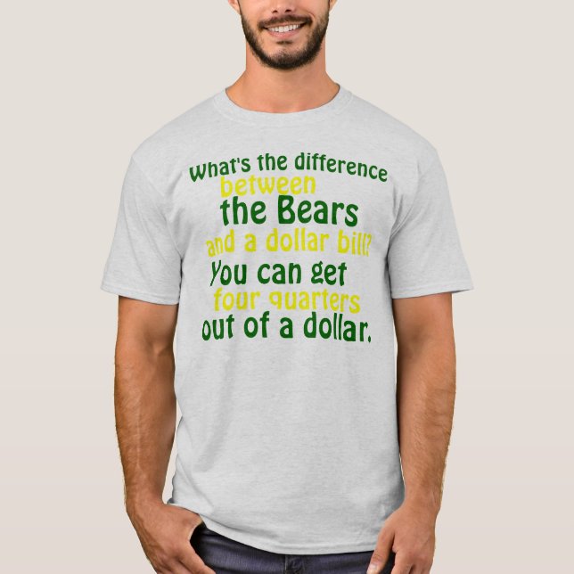 Green Bay Packer Rival T-shirt. T-Shirt (Front)