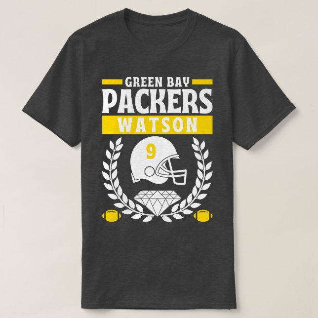 Green Bay Packers Christian Watson 9 Edition T-Shirt (Design Front)