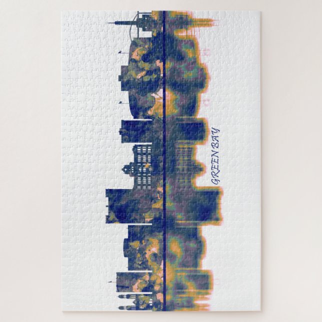 Green Bay Skyline Jigsaw Puzzle (Vertical)