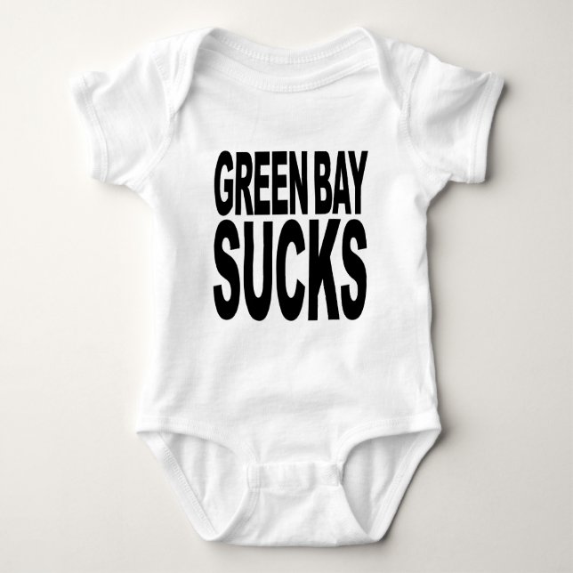 Green Bay Sucks Baby Bodysuit (Front)