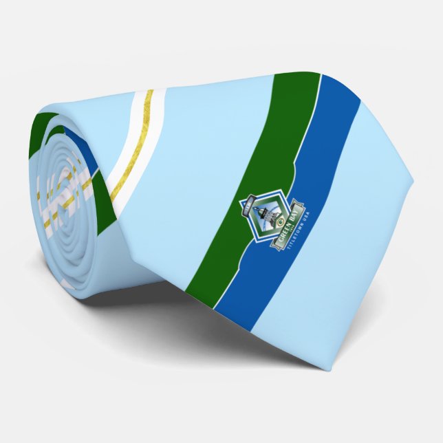 Green Bay (Wisconsin) city flag Neck Tie (Rolled)