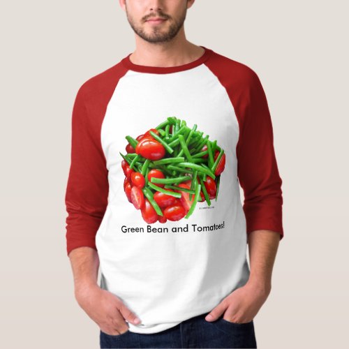 Green Bean and Tomatoes T_Shirt