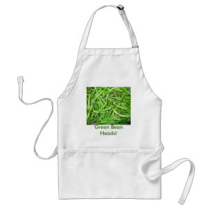 Green Bean Heads! Adult Apron