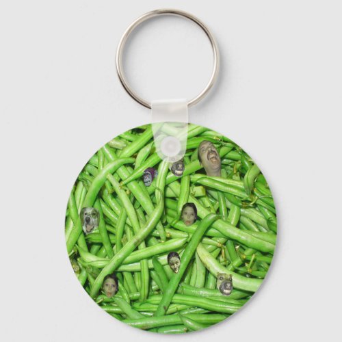 Green Bean Heads Keychain