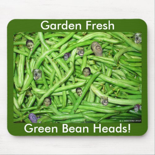 Green Bean Heads Mouse Pad