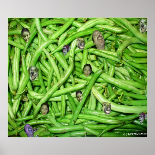 Green Bean Heads Print