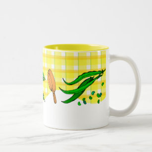 Green Beans and Frying Pans Retro Coffee Mug