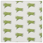 Green beans cartoon illustration  fabric
