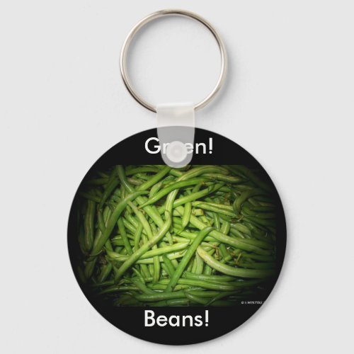 Green Beans in Spotlight Keychain