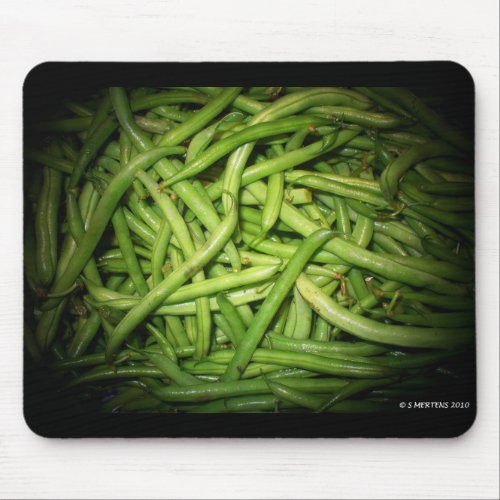 Green Beans in Spotlight Mouse Pad