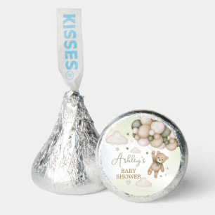 Green Bear Balloon Baby Shower Hershey®'s Kisses®