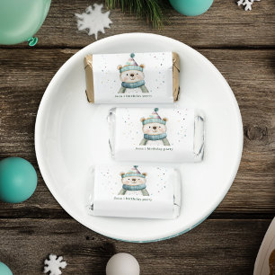 Green Bear Birthday Winter Wonderland Party Hershey's Miniatures