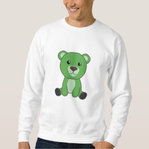 Green Bear Colorful Bear Cute Animals Bears Sweatshirt