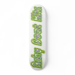 Green Beat Hits Skateboard Deck