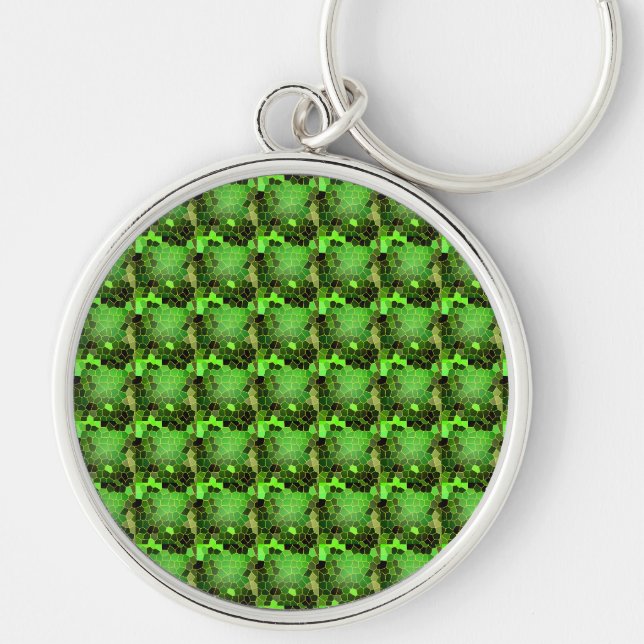 Green Bee Hive Keychain (Front)