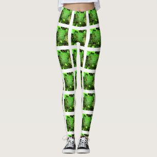 Green Bee Hive Leggings